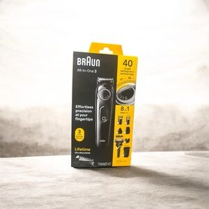 Braun All-in-One 3 Grooming Kit - Black and Yellow